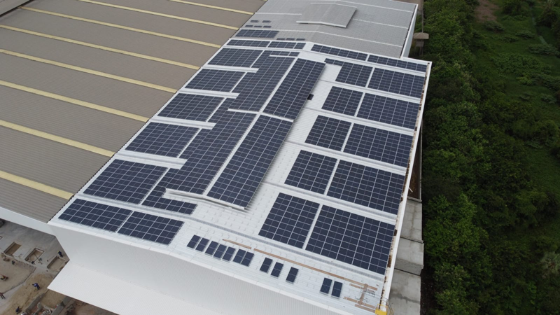 instalação solar empresarial